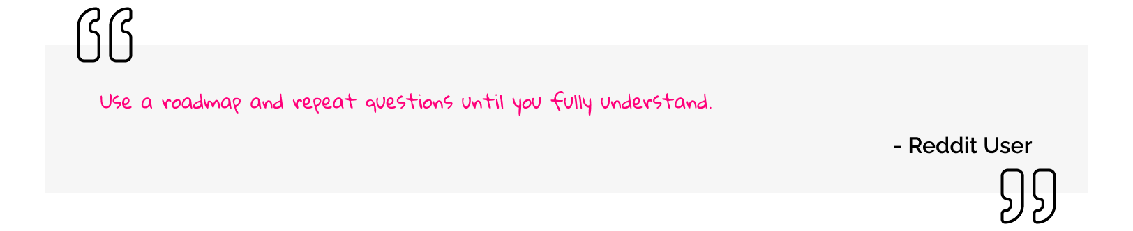 Use a roadmap and repeat questions until you fully understand.